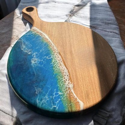 Handmade Round Resin Paddle