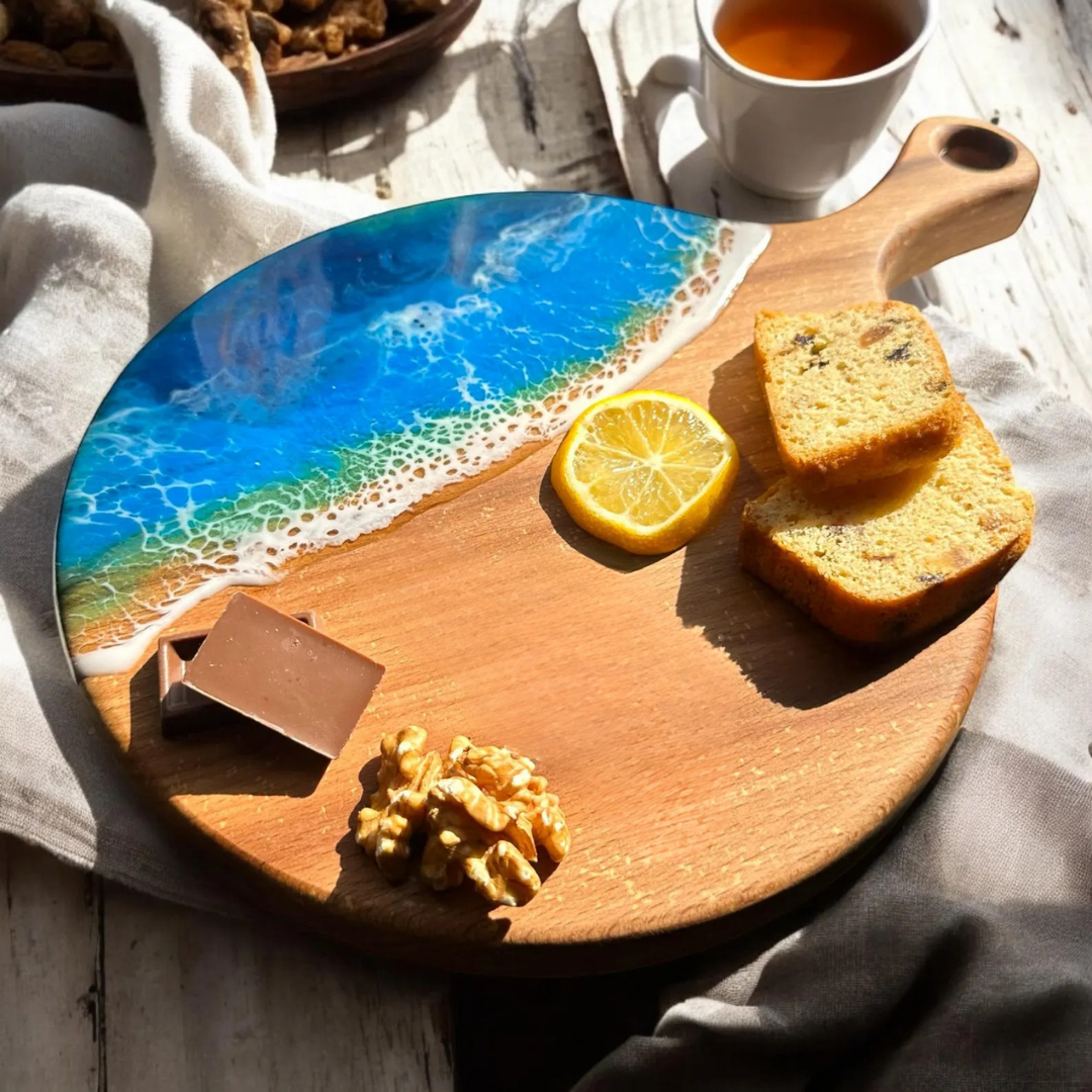 Handmade Round Resin Paddle