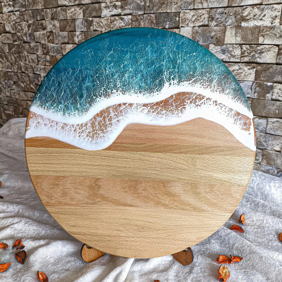 Handmade Round Resin Board